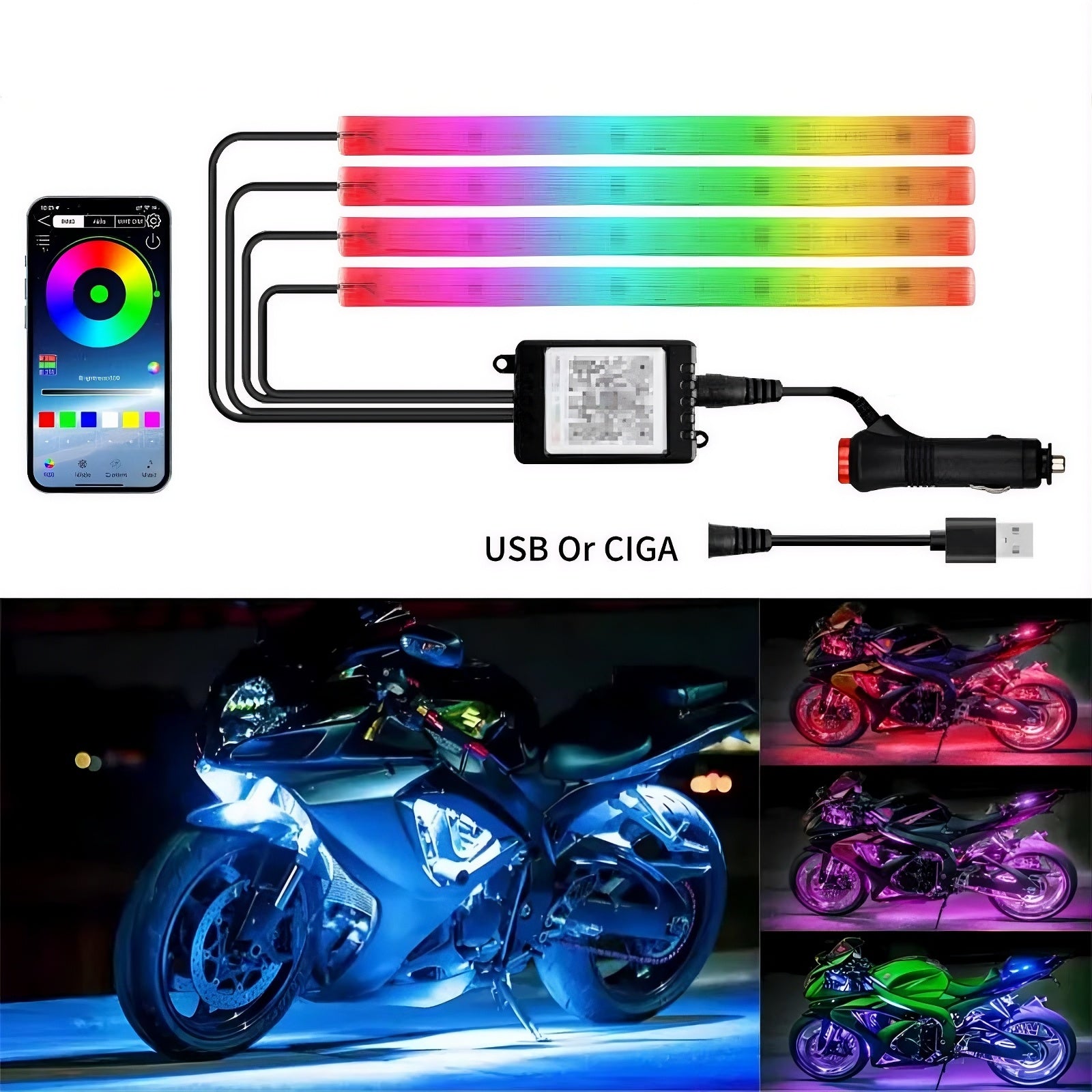 Motorcycle LED Light Strips Main image