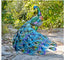 Vibrant Fantail Peacock-Back head Outdoor Garden Decor
