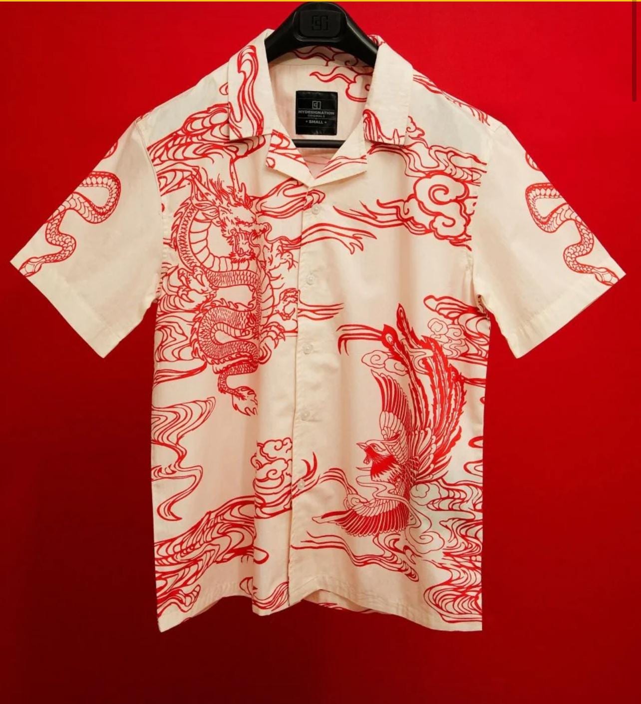 Men shirts summer styles with Dragon , Venice , Paris nights